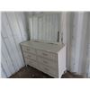 Image 1 : 6 drawer white dresser with mirror