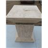 Image 1 : stone pillar 21" tall with glass