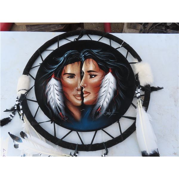 25" velvet painted ortiz art