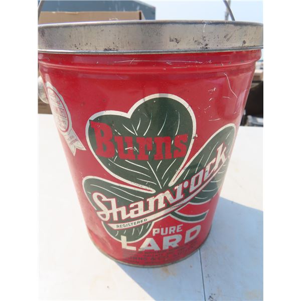 burns lard antique can