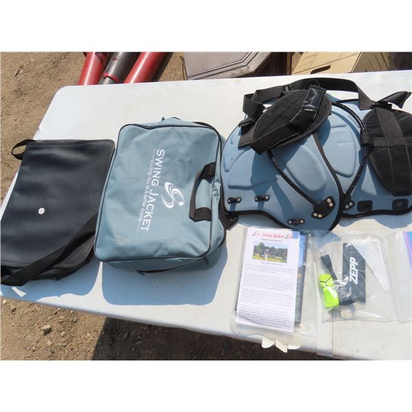 swing jacket set and laptop bag