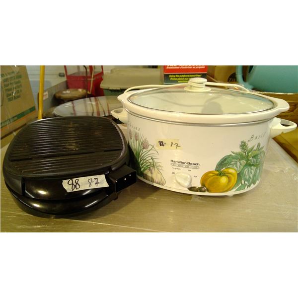 Hamilton Beach meal Maker and Bbq (missing handle in top)