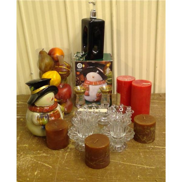 Candle and candle holder