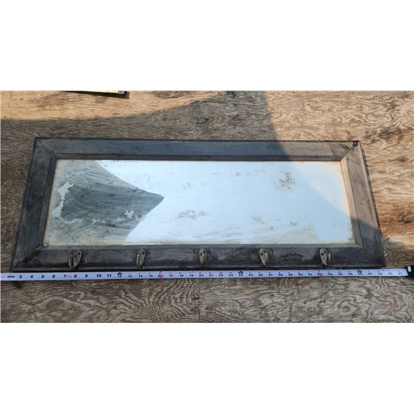 Coat rack mirror - 36x14"H