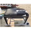 Image 1 : Faux cowhide stool - 26"x16x19"H