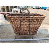 Image 1 : wicker basket, w/ pinecones