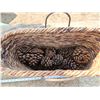 Image 2 : wicker basket, w/ pinecones