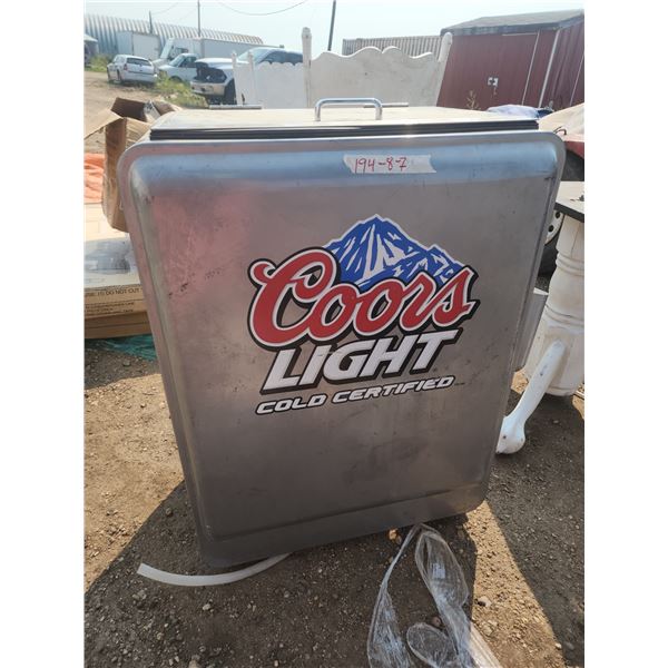 Coors light cooler, cool piece - 25x18x34"H - untested