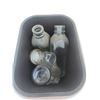 Image 3 : Cooler bag, garbage cans, w/ jars and bottles