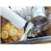 Image 3 : Box of misc. items - toiletries, lights, etc.