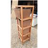 Image 2 : Shelf w/ baskets - 55"H x 14.5x14.5"