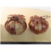 Image 3 : Lot of 3 brown ceramic pumpkins