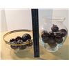 Image 3 : Lot of 3 medium size glass items