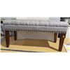 Image 1 : Modern tufted grey bench-new- 37"x18"