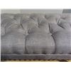 Image 3 : Modern tufted grey bench-new- 37"x18"