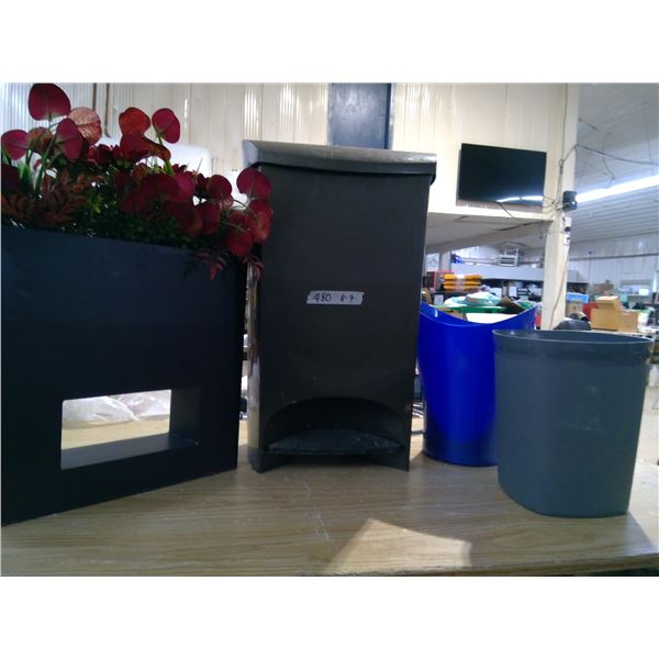 trash can, box planter