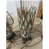 Image 2 : matching stained glass lamps