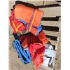 Image 4 : 4 life jackets 5 sleeping pads , yoga blocks , suitcases