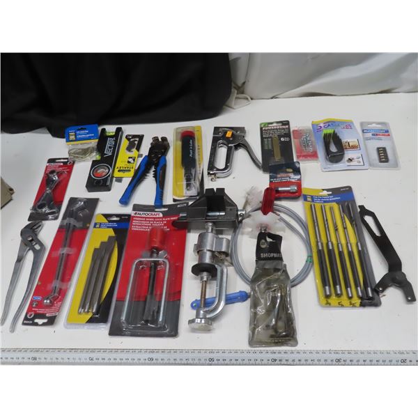 steering wheel lock plate , punch set , grease gun , chisel set