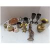 Image 1 : lot of brass , bronze and pewter items