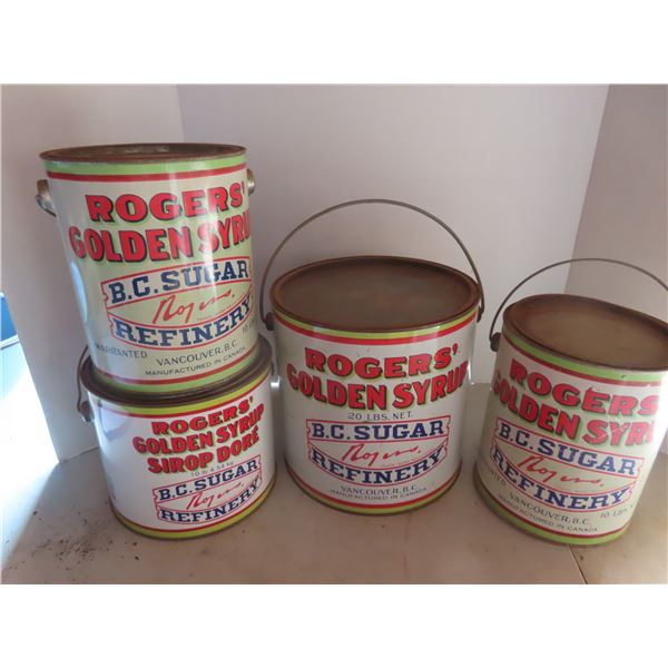 4 rogers golden syrup cans