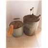 Image 1 : antique fuel cans