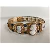 Image 7 : 1920's Gold filled cameo bracelet