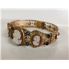 Image 8 : 1920's Gold filled cameo bracelet