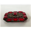 Image 3 : Antique Red Rhinestone large brooch