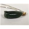 Image 5 : Jade Penguin Pendant on sterling silver necklace