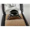 Image 2 : Vintage designer sterling silver ring (black stone)