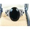Image 5 : Vintage designer sterling silver ring (black stone)