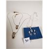 Image 1 : 2 jewelry sets, necklace & ankle bracelet & earrings and necklace