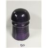Image 3 : Purple glass insulators (just 1)  & small crack
