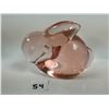 Image 1 : Peach glass bunny (3 1/2 inch long)