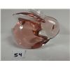 Image 4 : Peach glass bunny (3 1/2 inch long)