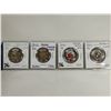 Image 1 : UNC 4 specialty $2 coins, 3 colored toonies