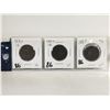 Image 1 : Three nice grade 1¢ coins, 1876,1881,1887