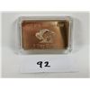 Image 2 : $1 US 1 oz copper gold plated bar