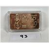 Image 1 : $100 Canada 1oz copper gold plated bar