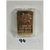 Image 1 : 1oz copper gold plated bar
