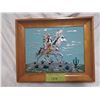 Image 1 : Tin folk art, framed 11"x10"