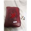 Image 1 : Study Bible in leather case & religious items