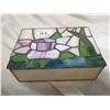 Image 1 : Stained glass trinket box 7"x5"
