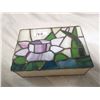 Image 2 : Stained glass trinket box 7"x5"