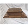 Image 9 : Antique jewelry box, beautiful inlay wood 14" long