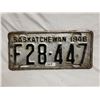 Image 1 : 1948 Saskatchewan license plate