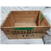 Image 2 : Wooden Red Rose tea crate
