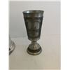 Image 4 : Fine British pewter stein 6"tall and pewter can