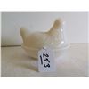 Image 1 : Vintage milk glass Hen on the Nest 4"